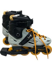 Oxelo MF500 Black Inline Skates Men's Shock Absorber ABEC 7 Wheels