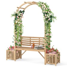 COSTWAY 2M Wooden Arbour