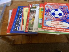 Collection of 10 Minor Cup Final Football Programmes