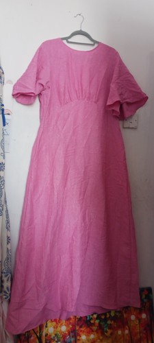 Woman pink dress - pink,
