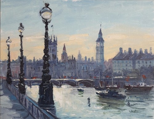 Parliament houses london oil - parliament, london,