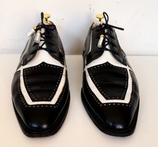 MAURI X HARRODS WHITE BLACK OXFORD LAFE UP DRESS SHOES UK11 EU45