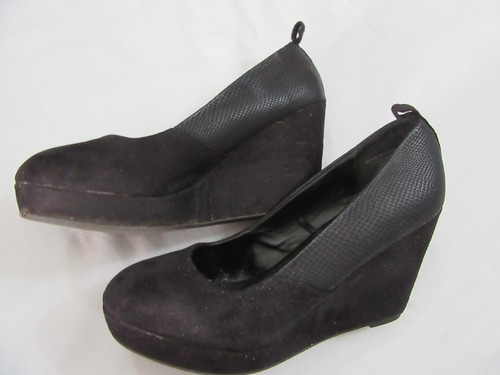 Peacocks size black faux - 4,