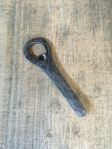 Handmade forge bottle opener
