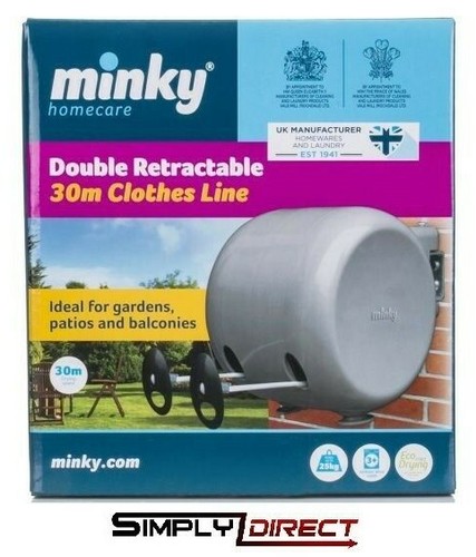 Minky double 30m - double, retractable
