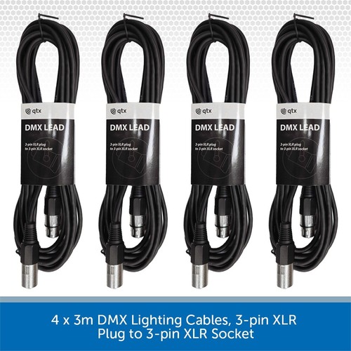 Dmx leads 3 pin xlr - x, 3m
