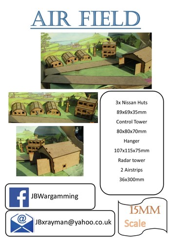 15mm wargame airfield scenery - 15mm,