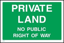 Private Land No Public Right