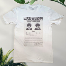 Angela Davis FBI Wanted poster White T-shirt sizes Small-3XL blm civil rights