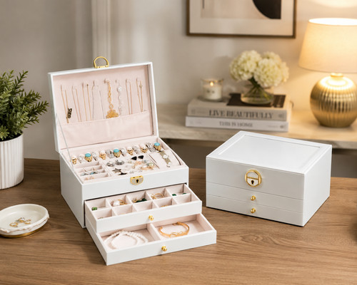 Large white tier jewellery - large,