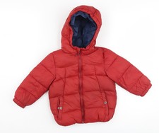 Zara Boys Red Puffer Jacket