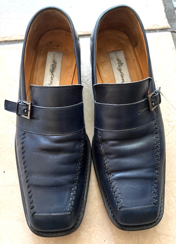 Mezlan men navy blue leather - navy,