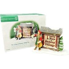 Department 56 The 12 Days of DICKENS' VILLAGE SIGN 2000 Box #56.58467