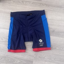 Olympics Team GB Men’s Lycra Padded Cycling Shorts XL 39-41” Waist