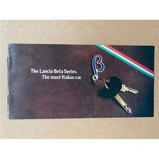 LANCIA BETA SERIES BROCHURE 1978 small Colour booklet -saloon/sedan/coupe/spyder