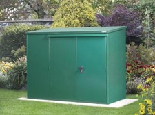 Garden Shed 6 x 3ft Metal Police Annex Approved Storage Unit - Asgard
