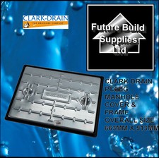 Clark Drain PC6BG 5 tonne 620mm x 470mm Inspection Manhole Cover&Frame UK Seller