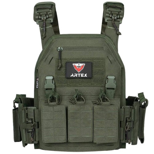 Green tactical vest quick - green,