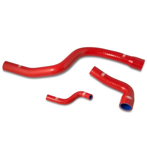 Red samco silicon rad hoses - silicon,