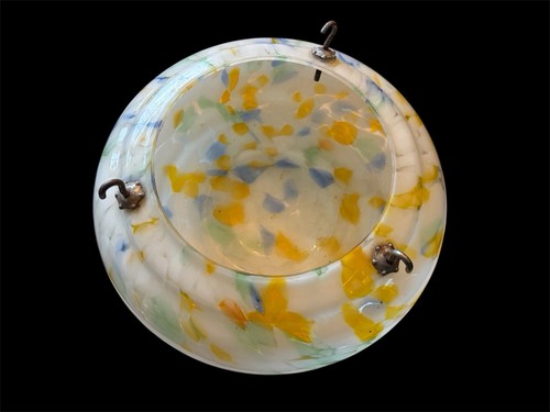 Art deco marbled glass - art,