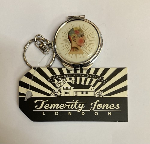 Phrenology head keyring - phrenology,