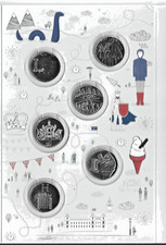 6 x BRITISH 2018 ALPHABET 10P