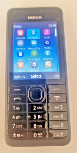 Boxed nokia 301 black mobile - boxed,