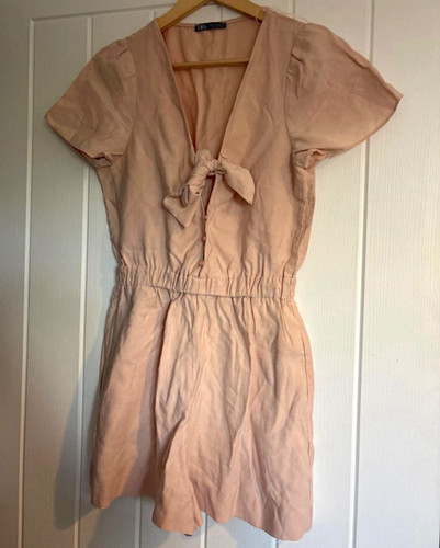 Zara pink neck tie front - zara,