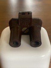 Eddystone radio plug 2 pin Brown bakelite Female - F103