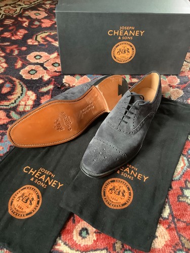 Unworn cheaney suede shoe - unworn,