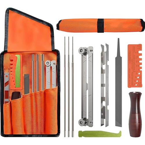 10x chainsaw sharpening - chainsaw, file