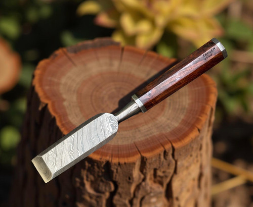 40mm damascus steel chisel - damascus,