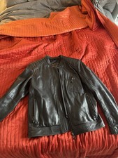 Belstaff Leather Jacket V Racer Uk Size 40 Pre-worn