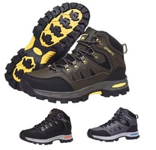 Mens Waterproof Hiking Boots Outdoor Trekking Walking Shoes Warm Winter Trainers