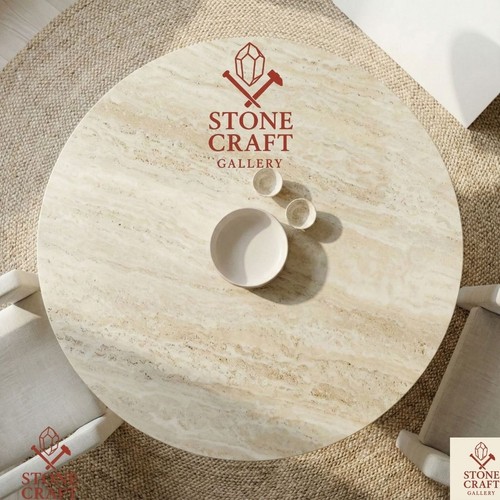 Luxury travertine stone round - travertine,
