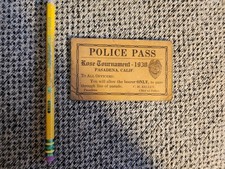1930 rose tournament police - rose,