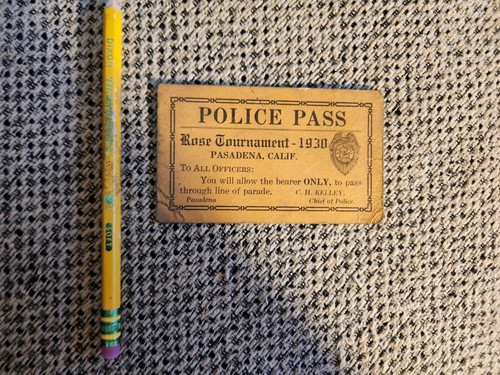 1930 rose tournament police - 1930,
