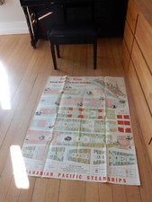 EMPRESS OF BRITAIN CANADIAN PACIFIC HUGE PLAN  WITH FAULTS / DAMAGE TO FRAME ? 