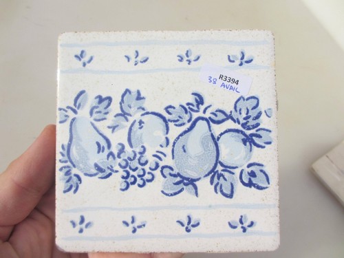 Vintage ceramic tile floral - vintage,