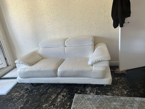 Cream couch got few marks - couch, a
