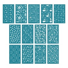 Geometric Silk Screen Stencils