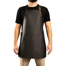 Apron Leather Men Bbq Cooking