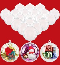 20pcs Christmas Balls Clear