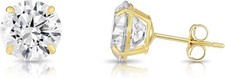2 carat round 14k yellow gold