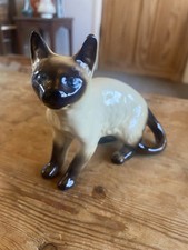 Vintage Coopercraft Large Siamese Cat Figurine lovely condition 
