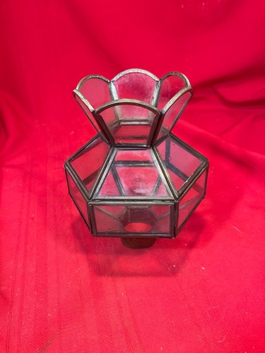 Antique vintage leaded glass - leaded, &