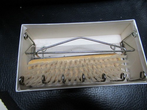 Chrome clothes brush holder - chrome,