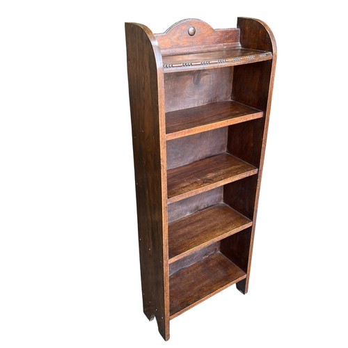 Arts crafts oak bookcase - &,