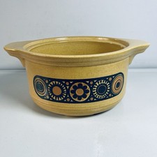 Kiln Craft Casserole Serving Bowl Bacchus Speckled Retro Circles 1.5Litre Second