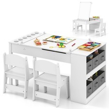 COSTWAY 2-in-1 Kids Art Table